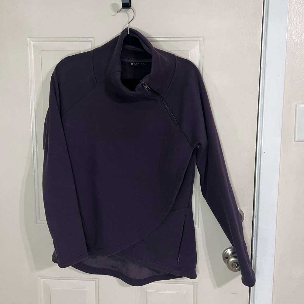 Athleta Cozy Karma Asym Pullover